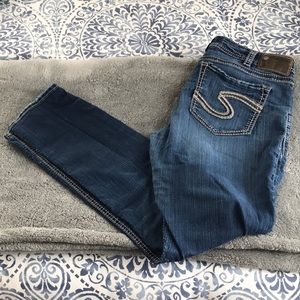 Silver Skinny Jeans